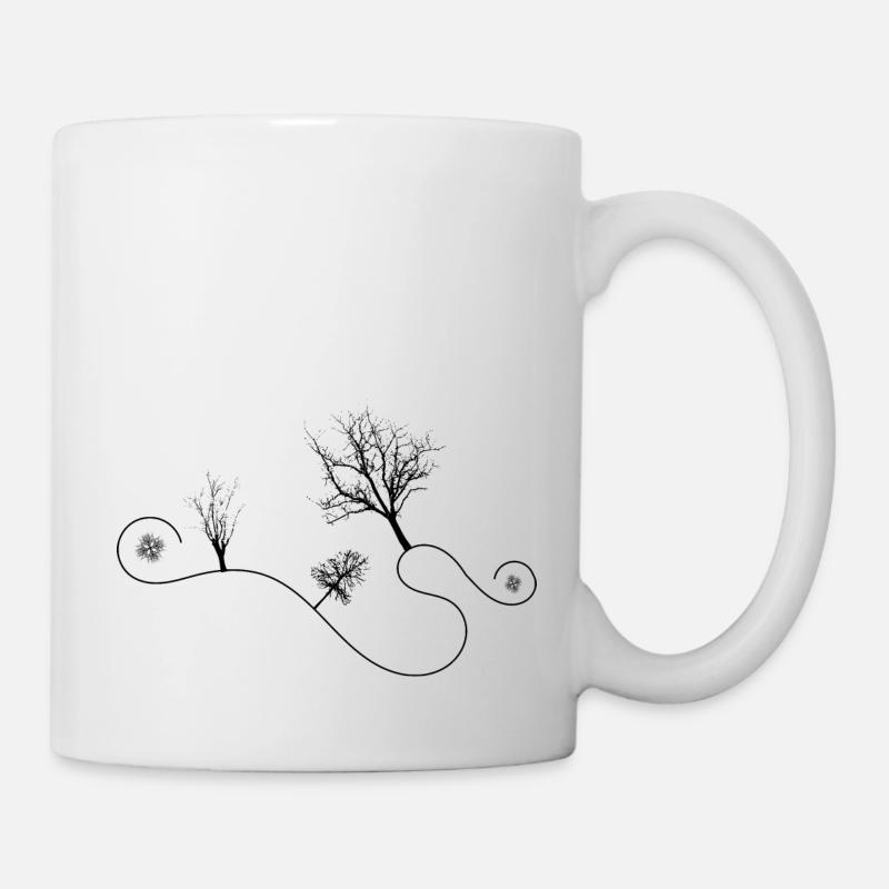 Arbre d’art de la nature - Mug blanc - blanc