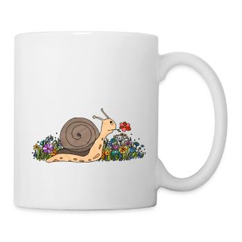 Escargot - Mug blanc - blanc - Droite