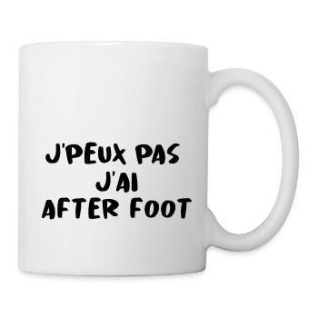 JPEUX PAS J'AI AFTER FOOT - Mug blanc - blanc - Droite