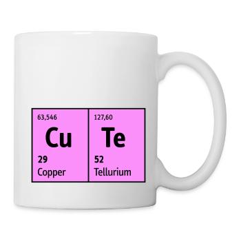 Periodic table of the elements CuTe cute cute nice - Mug - white - Right