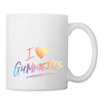 Ich liebe Gymnastik - Tasse - Weiß - Rechts