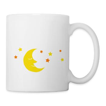 Mond und Sterne - Tasse - Weiß - Rechts