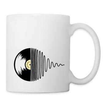 Techno Platte - Tasse - Weiß - Rechts