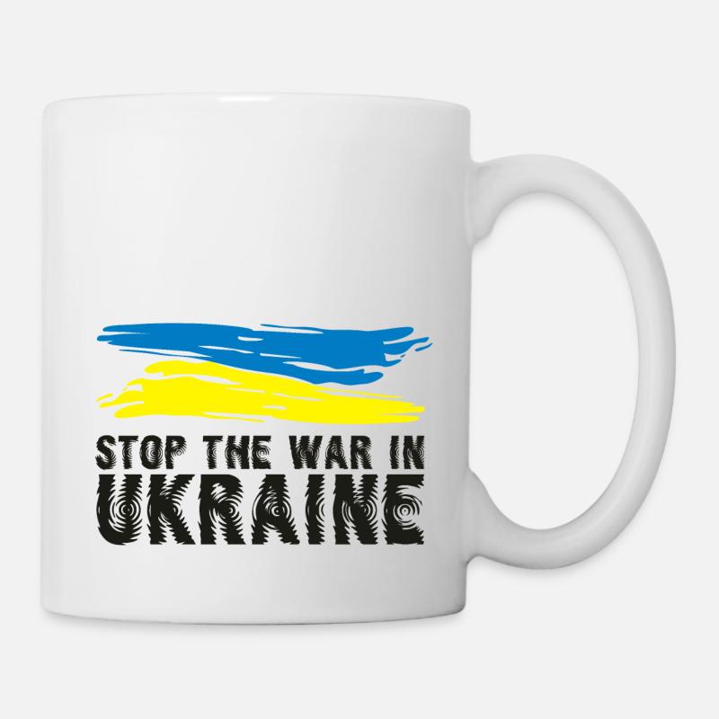 stop the war in Ukraine - Mug - white