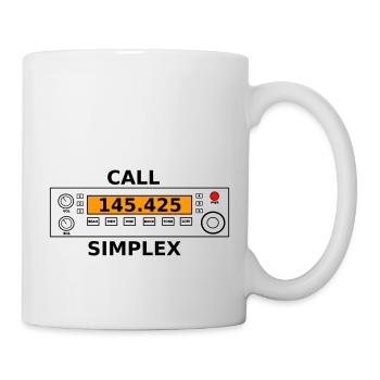 Funkanruf 145 425 Mhz - Tasse - Weiß - Rechts