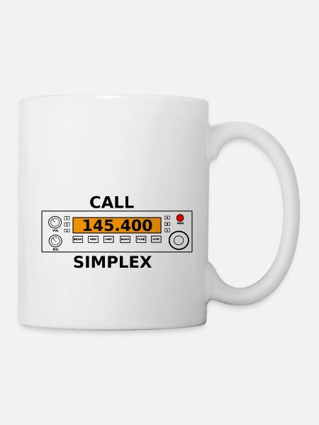 Radio call 145.400Mhz ham radio - Mug - white