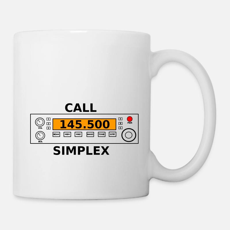 Funkruf 145.500 Mhz Amateurfunk - Tasse - Weiß
