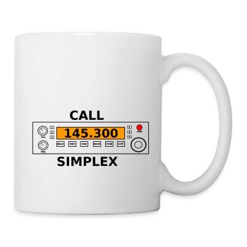 Radio call 145.300 Mhz ham radio - Mug - white - Right