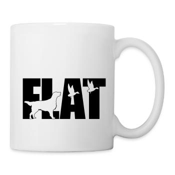Flattie is happy - Tasse - Weiß - Rechts