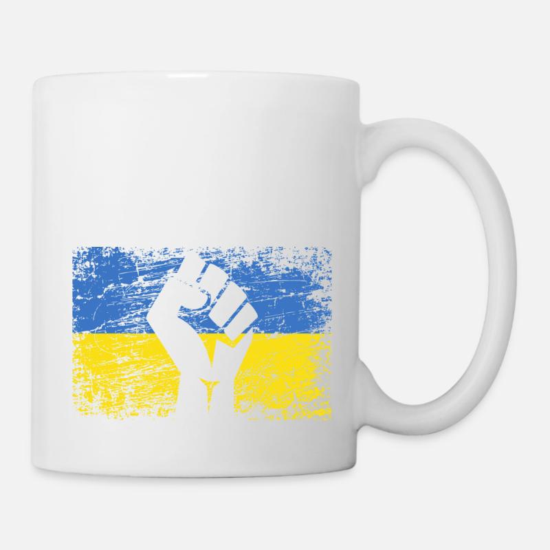 Support UKRAINE Support Ukraine Flag Ukraine - Mug - white