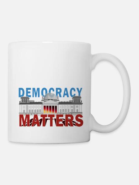 Demokratie Democracy Matters Bundestag Berlin - Mug blanc - blanc