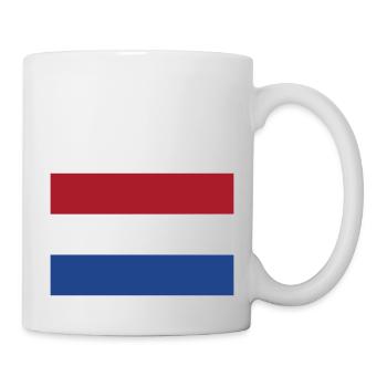 Flagge Niederlande (Holland) / Holland Flagge - Tasse - Weiß - Rechts