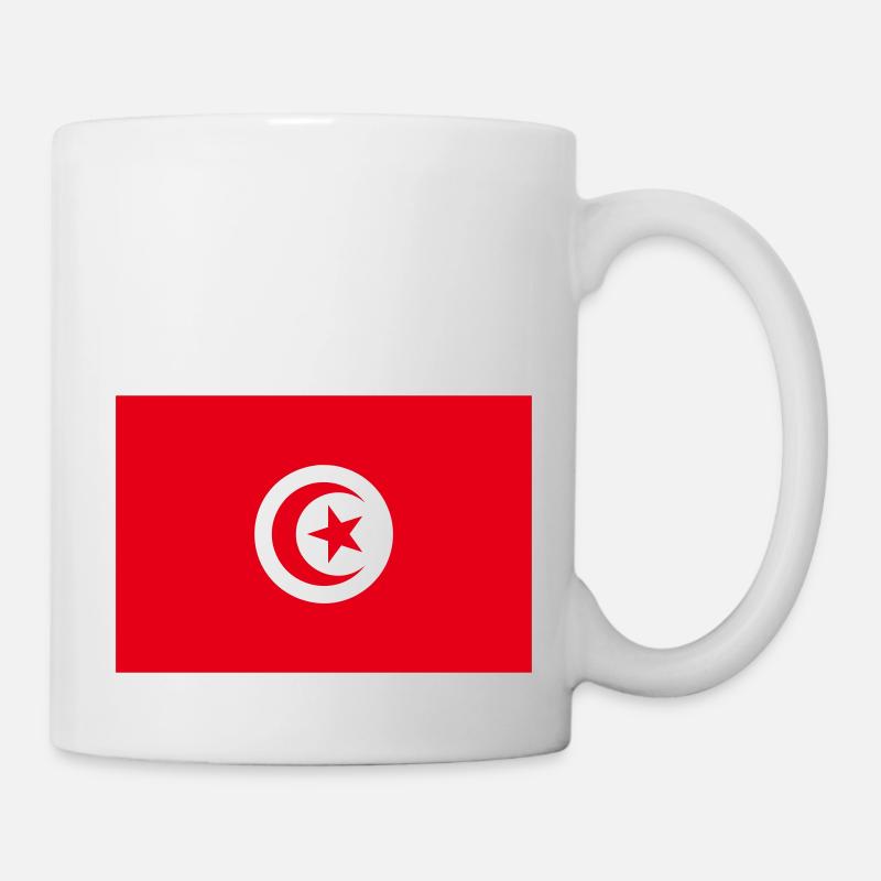 Drapeau Tunisie / Tunisian flag - Mug blanc - blanc