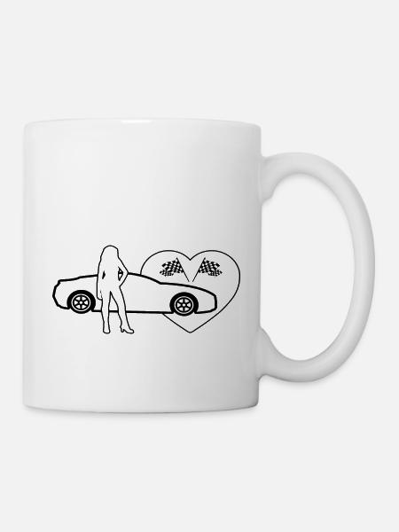 Auto - Tasse - Weiß
