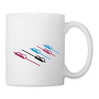 DJ Musik Mischpult - Tasse - Weiß - Rechts