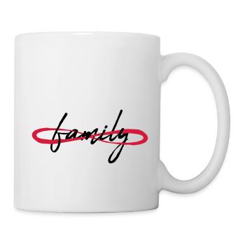 Symbol Unendlich Familie - Tasse - Weiß - Rechts