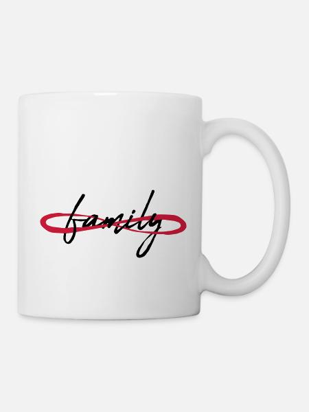 Symbol Unendlich Familie - Tasse - Weiß