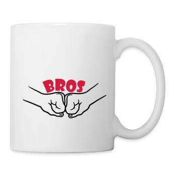 Bros Team Fäuste - Tasse - Weiß - Rechts