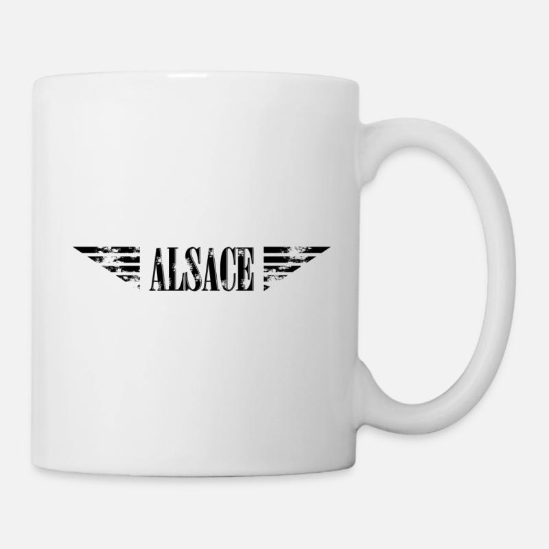 T-shirt Alsace Force - Mug blanc - blanc