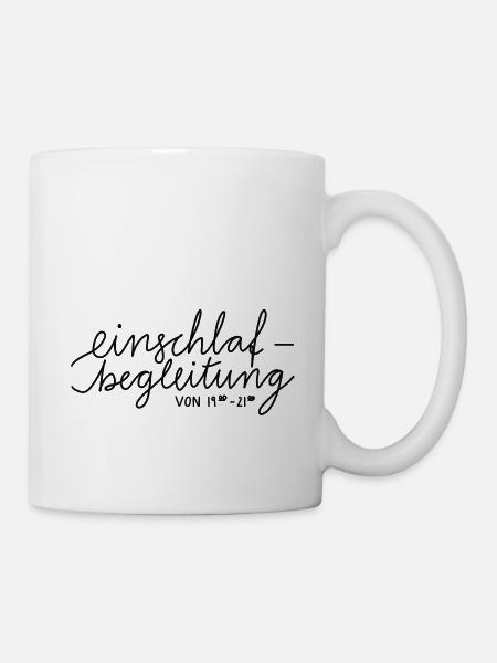 EInschlafbegleitung von 19 bis 21 Uhr - Tasse - Weiß