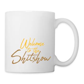 Logo Welcome Shitshow - Tasse - Weiß - Rechts