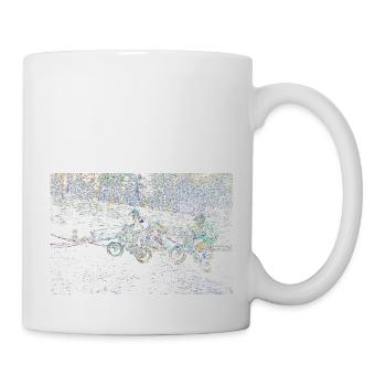 BMX Race Racing Mountainbike Motocross - Tasse - Weiß - Rechts