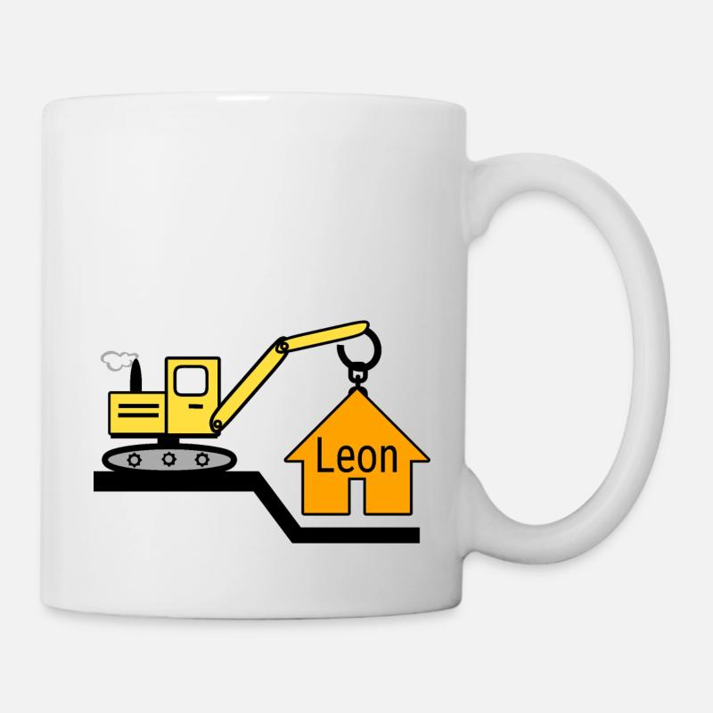 Bagger - Tasse - Weiß