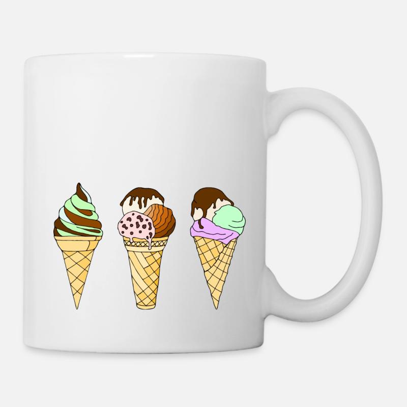 Eis - Tasse - Weiß