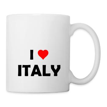 I love Italy - Italien - Italia - Tasse - Weiß - Rechts