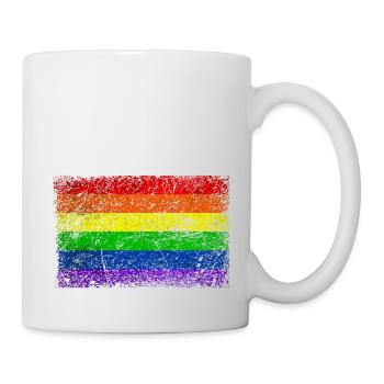 Rainbow Flag Vintage - Mug - white - Right