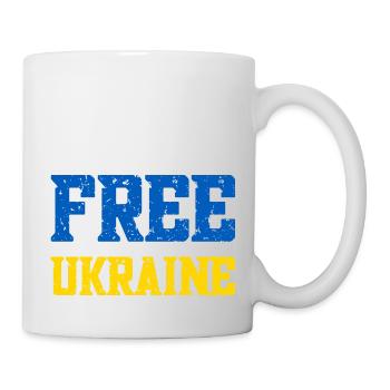 Ukraine libre - Mug blanc - blanc - Droite