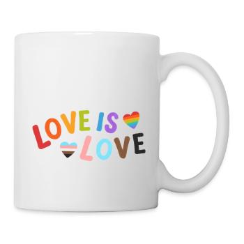 Love is Love - Tasse - Weiß - Rechts
