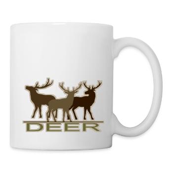 Cerf - Mug blanc - blanc - Droite