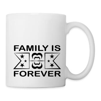 La famille est éternelle - Mug blanc - blanc - Droite