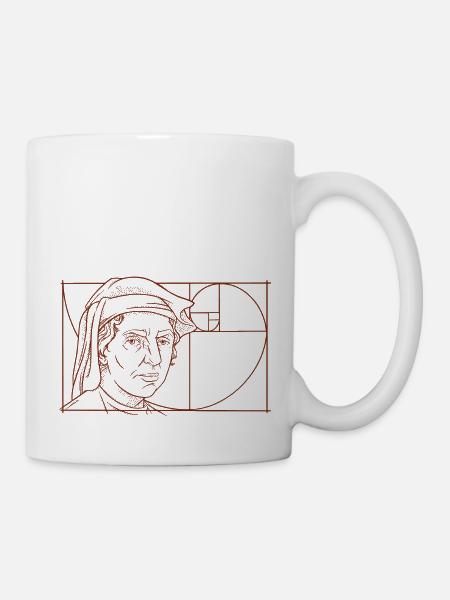 Leonardo Fibonacci Mathematiker Mathe Reihe Folge - Tasse - Weiß