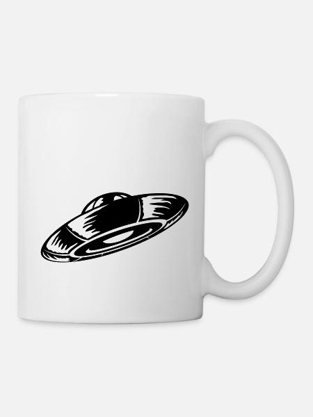 Besucher unidentifiziertes fliegendes Flugobjekt - Tasse - Weiß