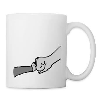 Pompe à poing Cat Brofist - Mug blanc - blanc - Droite