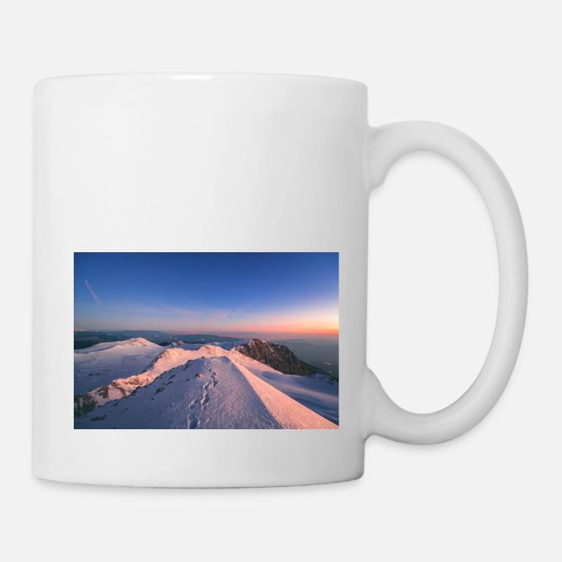 The first light on thr summit of Mt. Parnassus - Mug - white