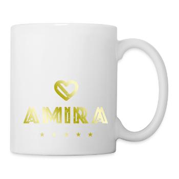 Amira Herz - Tasse - Weiß - Rechts