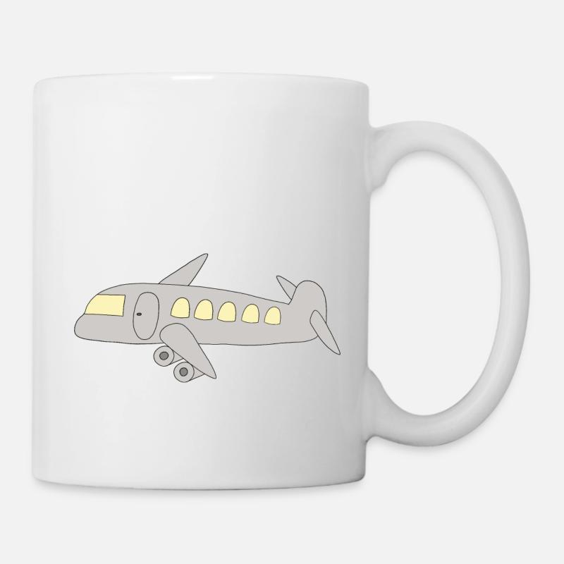 Avion - Mug blanc - blanc