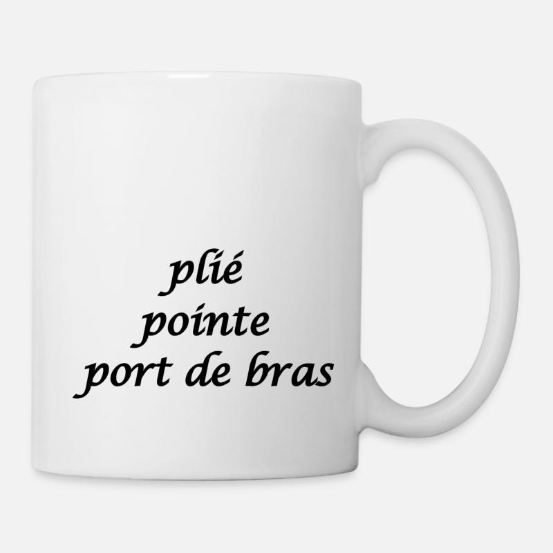 plié, pointe, port de bras - Tasse - Weiß