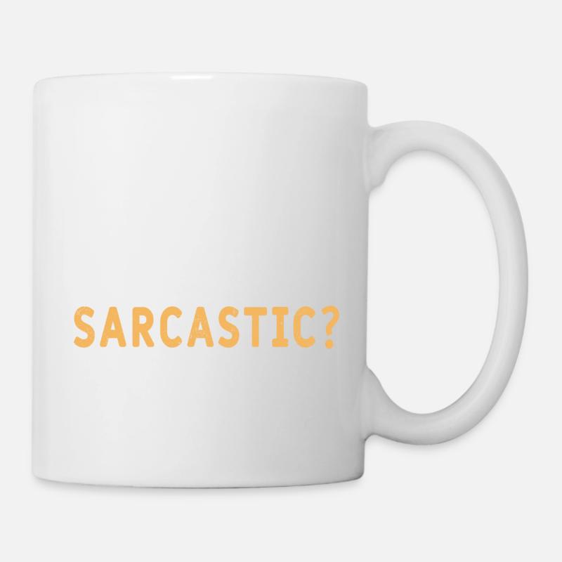 Moi et sarcastique, jamais - T-shirt - Mug blanc - blanc