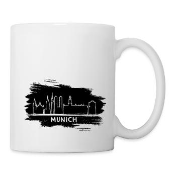 Skyline München - Tasse - Weiß - Rechts