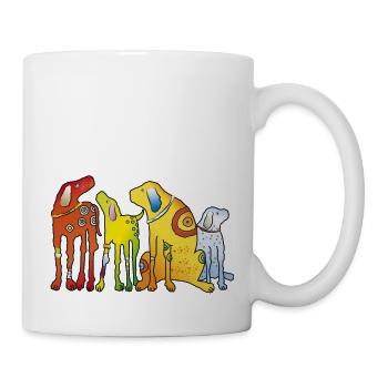 Dogs Puppy Dog breeds Pack Pet Terrier Pug - Mug - white - Right