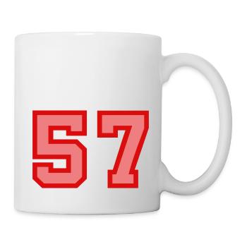 Cool Retro Retrostyle Jersey Number Back Number - Mug - white - Right