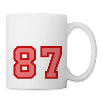Cool Retro Retrostyle Jersey Number Back Number - Mug - white - Right