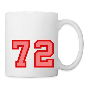Cool Retro Retrostyle Jersey Number Back Number - Mug - white - Right