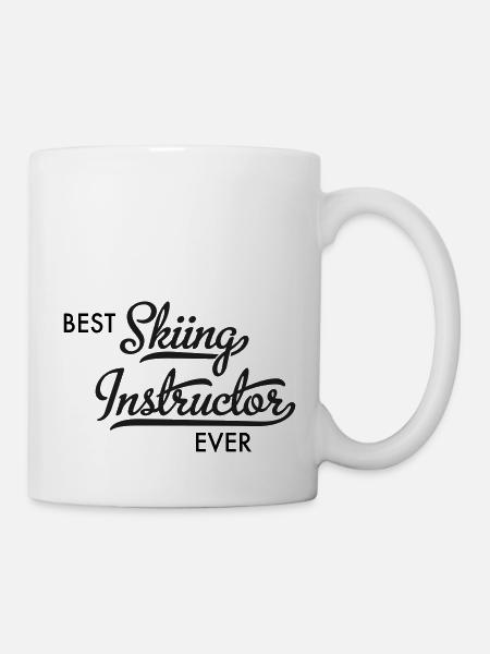 Skilehrer - Tasse - Weiß