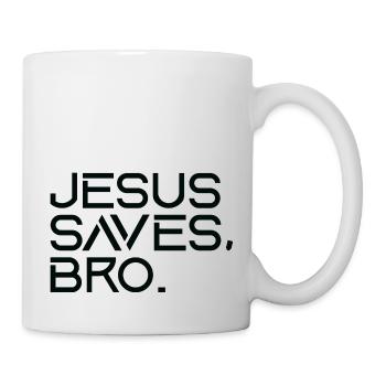 Jésus sauve Bro - Mug blanc - blanc - Droite