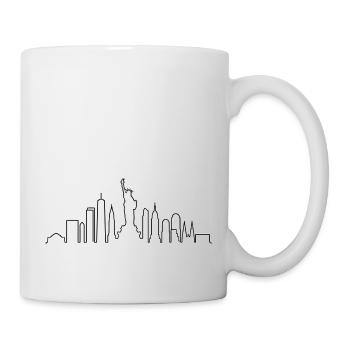 Ligne d’horizon de New York - Mug blanc - blanc - Droite